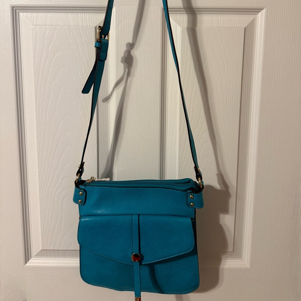Elegant Teal Crossbody Bag